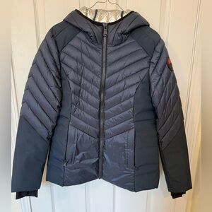 Pajar Dark Blue Quilted Jacket with Silver Lining